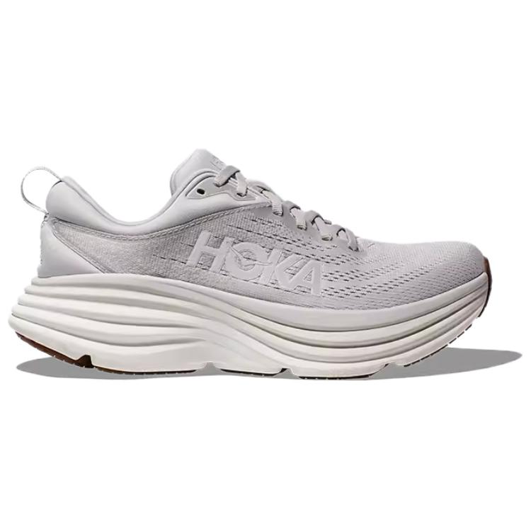 HOKA Bondi 8 Lunar Rock Мужские кроссовки Серые Nimbus-Cloud 1123202-LRNC
