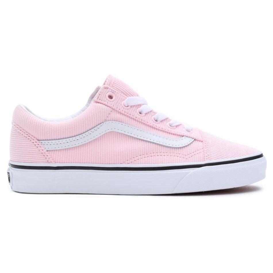 Vans Old Skool Mini Corduroy Canvas Suede Casual Comfortable Versatile Durable Low-Top Skate Shoes Women Sneaker Pink VN0007NTPNK