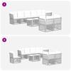Garden Sofa Set 8 Pieces Black Poly Rattan