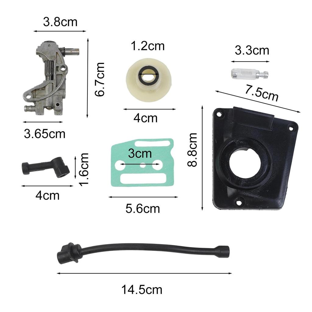 Запчасти для бензопилы Комплект масляного привода Масляный насос