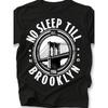 Европейские размеры Мужские футболки Круглый вырез Футболка "No Sleep Till Brooklyn" Футболка с принтом Повседневная Простая Летняя охлаждающая футболка