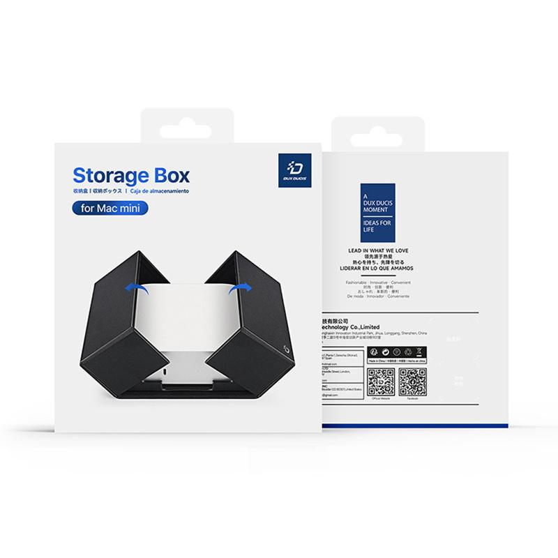 Защитный чехол для компьютера из искусственной кожи с крышкой и карманом для хранения, подставка-держатель для мини-ПК для Mac Mini M4 2024