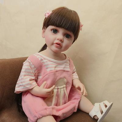 22-дюймовая кукла-реборн Бетти, мягкая силиконовая игрушка из винила с полным телом, реалистичная игрушка для новорожденного, парик для волос, подарки для детей, игрушки