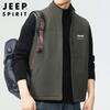 JEEP SPIRIT Men's Autumn/Winter Lightweight Fleece Vest
