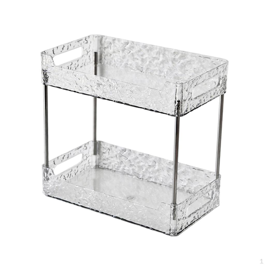 Поднос для хранения в ванной комнате для столешницы - стильная полка для туалетных принадлежностей и косметики