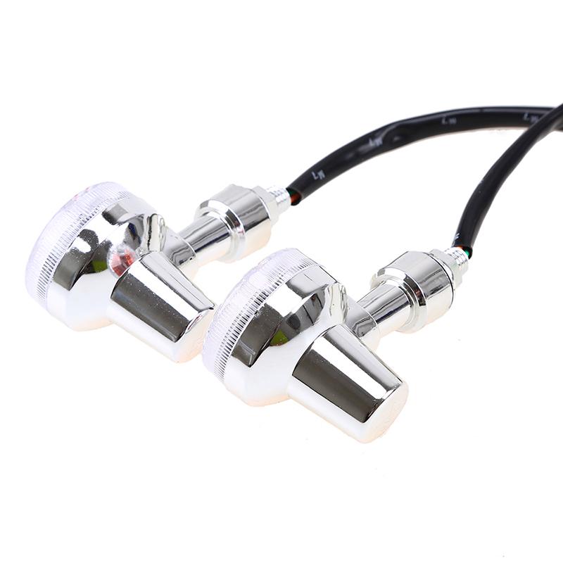 2 шт. мотоциклетные круглые светодиодные указатели поворота, задний мигающий фонарь, супер яркая лампа 12 В, мигающие фонари, универсальные аксессуары