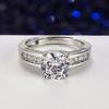 Sace Gems Классическое кольцо из медного сплава с цирконом, женские ювелирные изделия, свадебный подарок для вечеринки