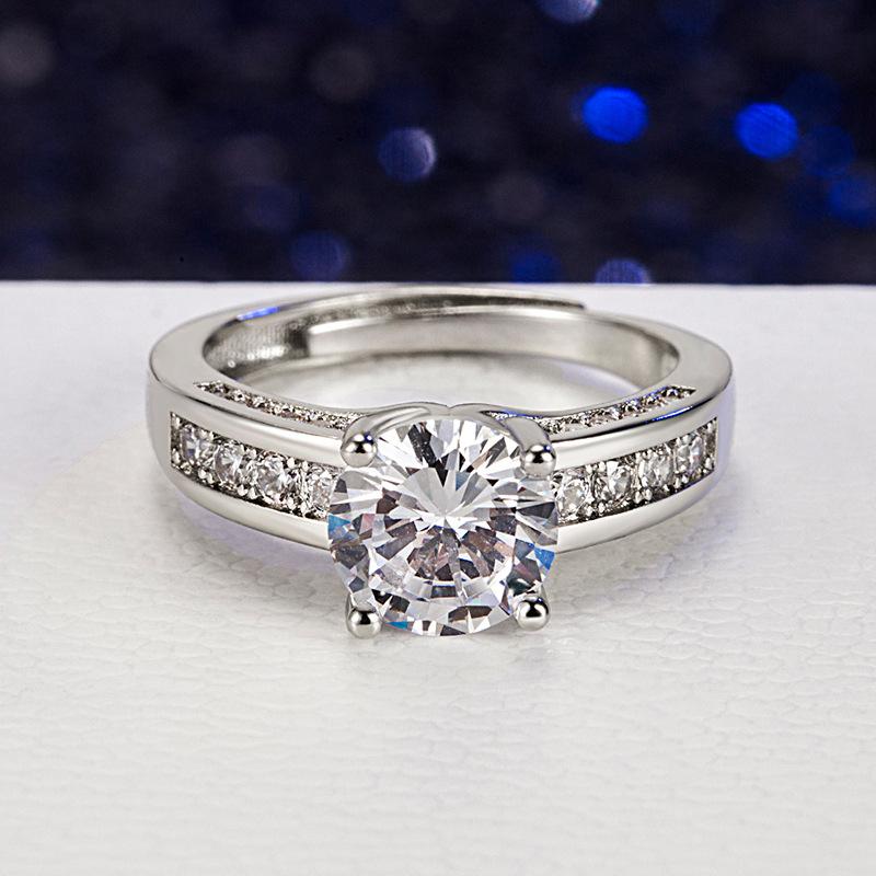 Sace Gems Классическое кольцо из медного сплава с цирконом, женские ювелирные изделия, свадебный подарок для вечеринки