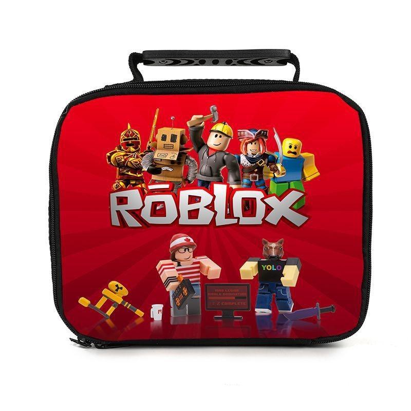 Портативная сумка для ланча Roblox для студентов, изолированная и вместительная