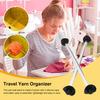 Акриловый держатель пряжи для вязания крючком с крышками, портативный, легкий, легко собираемый держатель пряжи, прялка