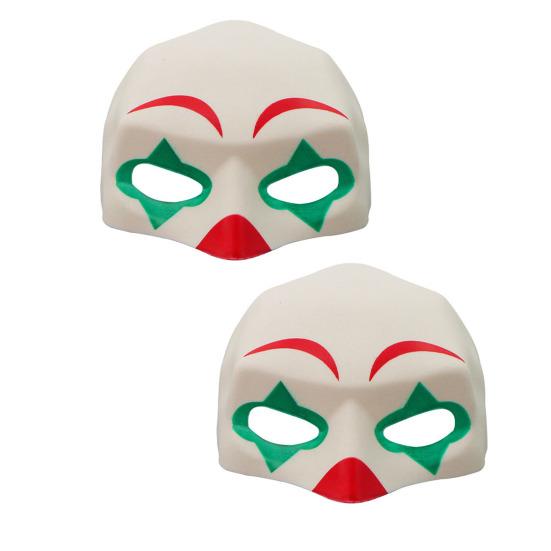 Cats Cosplay Mask Half Face Pet Clown Mask Bat Hero Mask Halloween Dress-up Accessories for Costume Parties Photography Prop