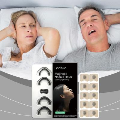 Магнитный назальный расширитель Комплект Облегчение заложенности носа Дыхательные полоски Увеличение потребления кислорода Прекращение храпа Способствует глубокому сну Помощь Патч