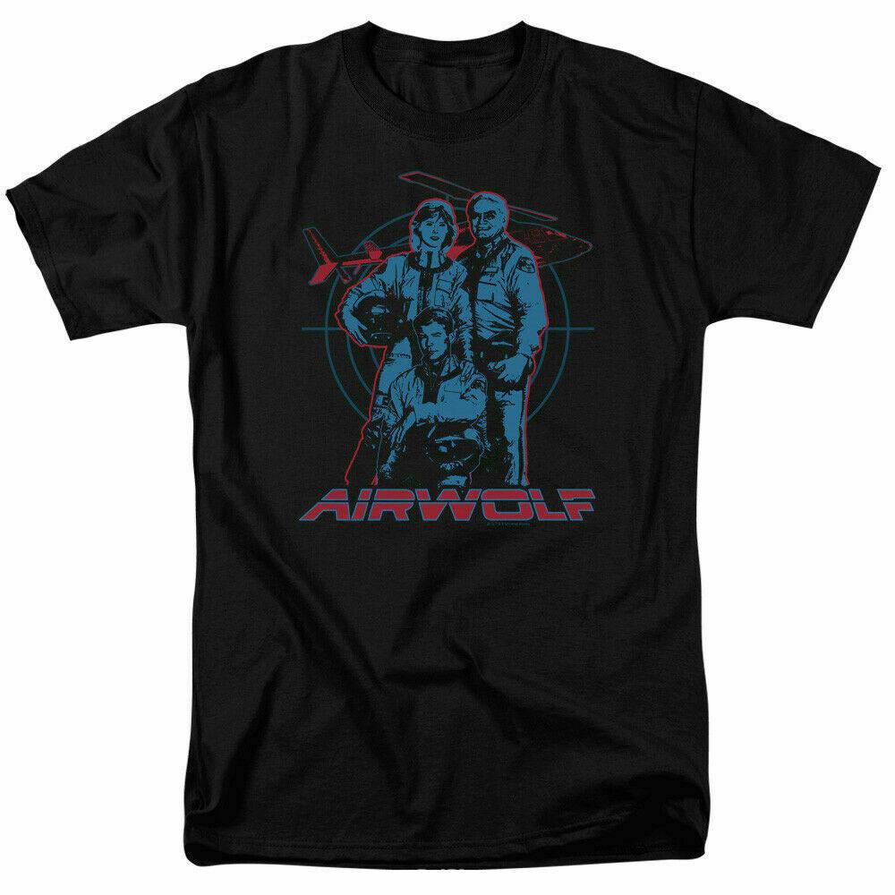 26 Футболка с графикой Airwolf Мужская Лицензированная Классическое ТВ-шоу Мерч Черная Унисекс Футболка