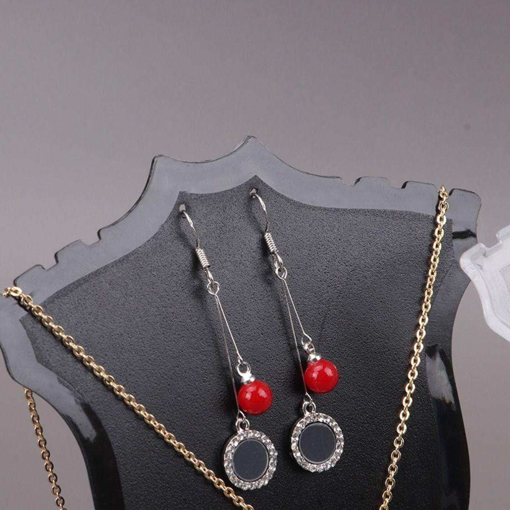 Mini Necklace Display Rack Acrylic Mannequin Pendant Model Creative Showing Stand Jewelry Shop