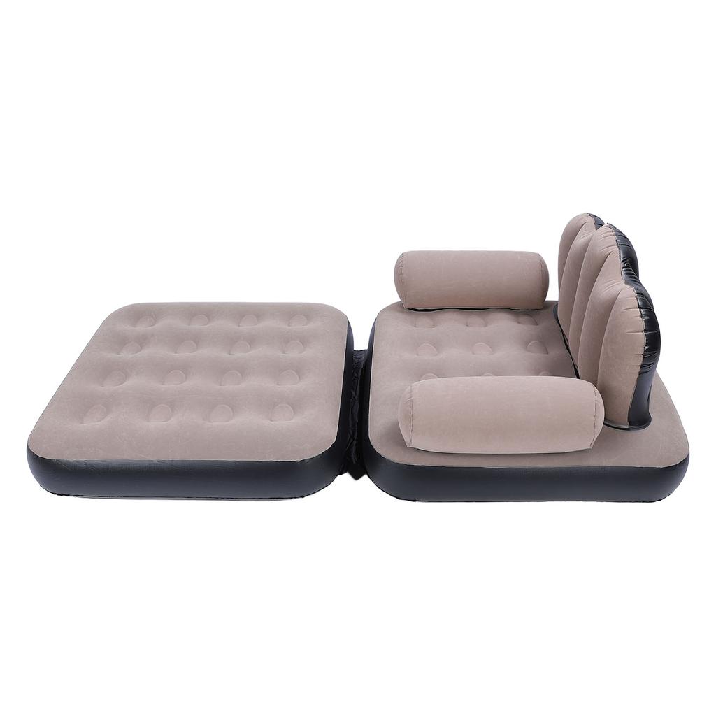 Надувной диван-кровать портативный складной утолщенный флокированный ПВХ надувной диван-матрас для дома и путешествий