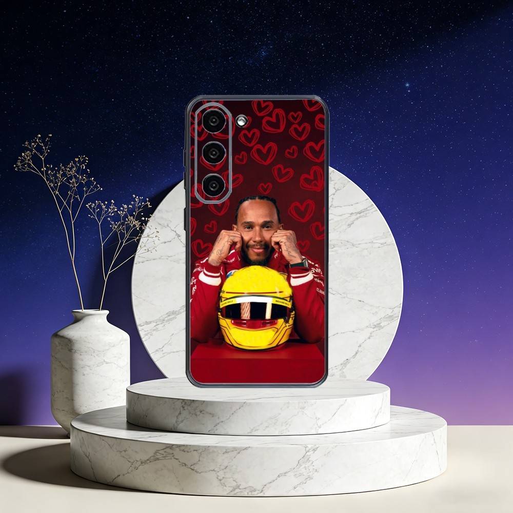 44 L-Lewis H-Hamilton Phone Case For Samsung Galaxy A73,A72,A71,A70,A53,A52,A51,Others Soft Black Cover