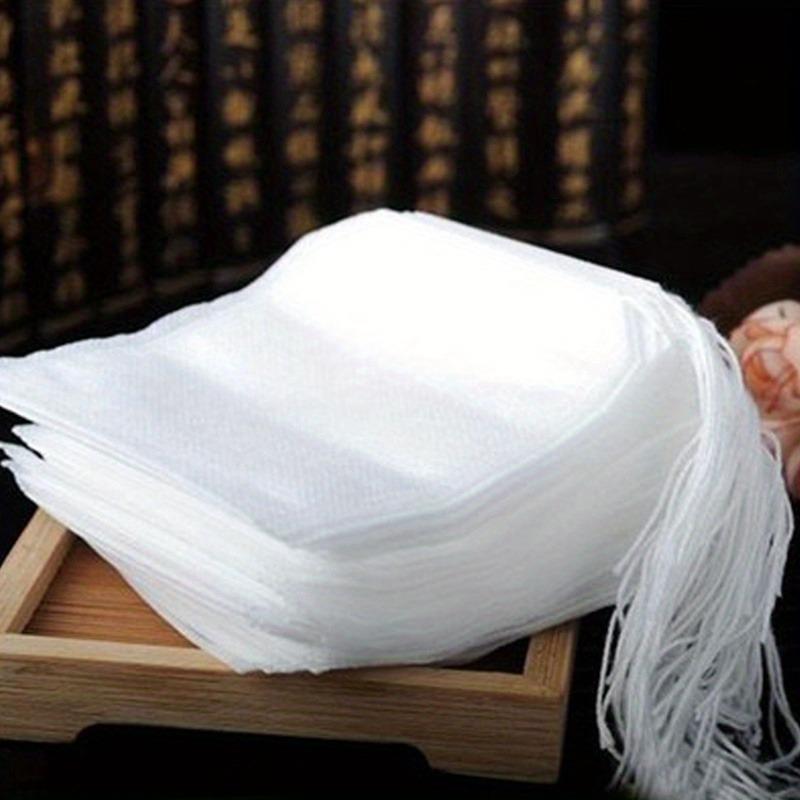 100 шт. одноразовых чайных фильтр-пакетов, нетканые прозрачные, идеально подходят для отелей/коммерческого использования - Кухонные и ресторанные принадлежности