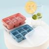 2PCS 6 Grid Silicone DIY Ice Maker Ice Cube Mold With Removable Lids Ice Cube Tray