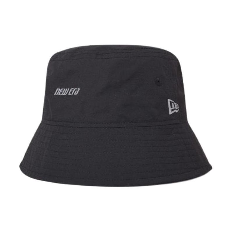 New Era Niu Yihua simple and lightweight woven sun protection solid color letter sunshade polyester fisherman hat men and women same style 14529027