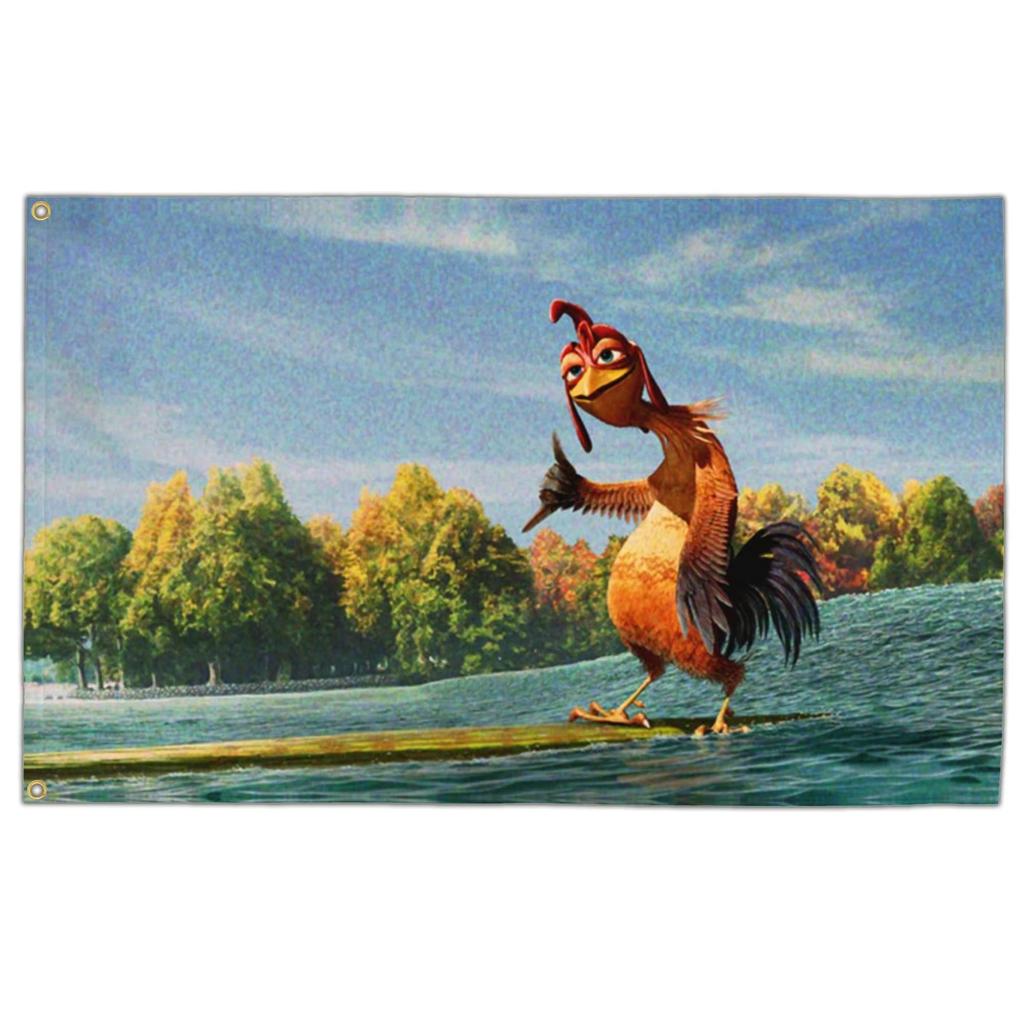 Тканевое панно Chicken Joe Flag Surfs Up Смешной мем Макраме Эстетичное украшение комнаты Аниме Игровые плакаты Художественные панно для дома