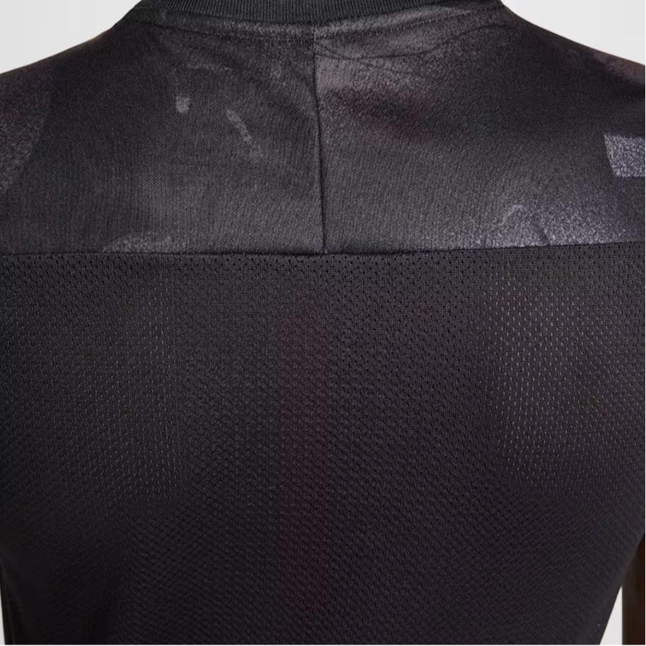 Nike Академическая футболка Dri-Fit Серия Swoosh Удобная Стильная Простая С коротким рукавом Детские топы Черный HJ3723-010