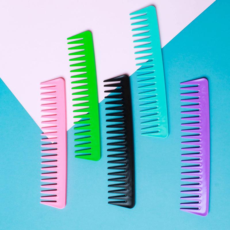 Термостойкая мужская расческа с широкими зубьями для укладки вьющихся волос