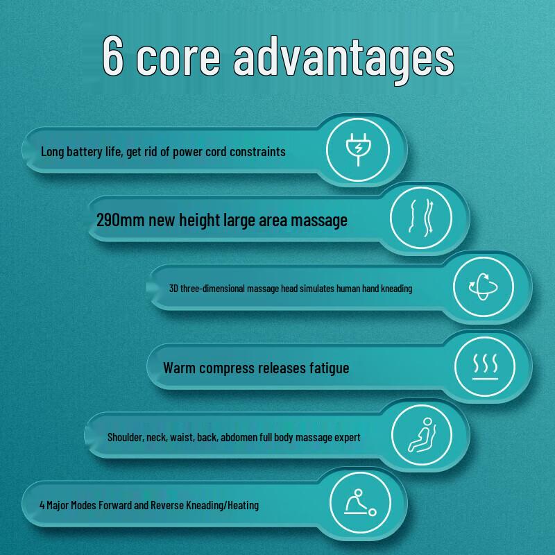 Philips Перезаряжаемая подушка-массажер для шеи и плеч