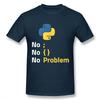 Футболка с дизайном на тему языка программирования Python для программиста Homme Футболка с круглым вырезом Camiseta