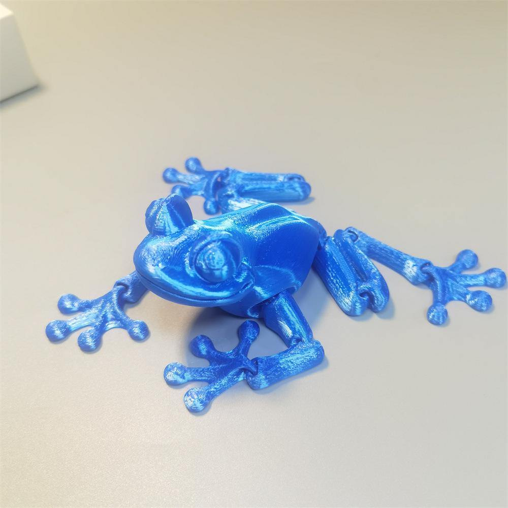Реалистичная 3D-игрушка-лягушка с подвижными суставами - Настольное украшение и предмет коллекционирования