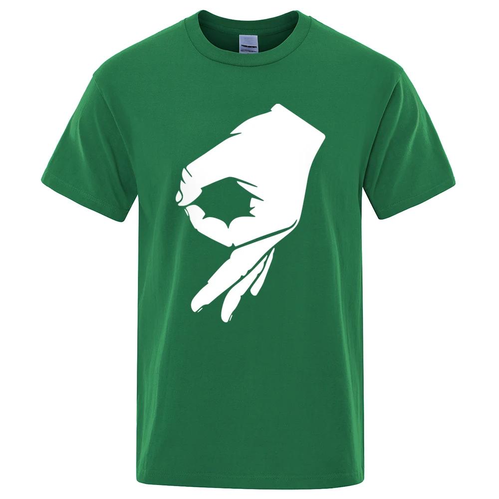 Okay Hand Sign T-Shirt Finger OK Fashion Tshirt Hipster Short Sleeve T Shirt 2023 Summer Brand Tops Brand Tee Shirt