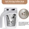 Self Stirring Coffee Mug, Electric Self Mixing Mug Automatic Magnetic Coffee Cup, Rechargeable 380ML Stainless Steel Mug for Coffee Milk Cocoa Tea
