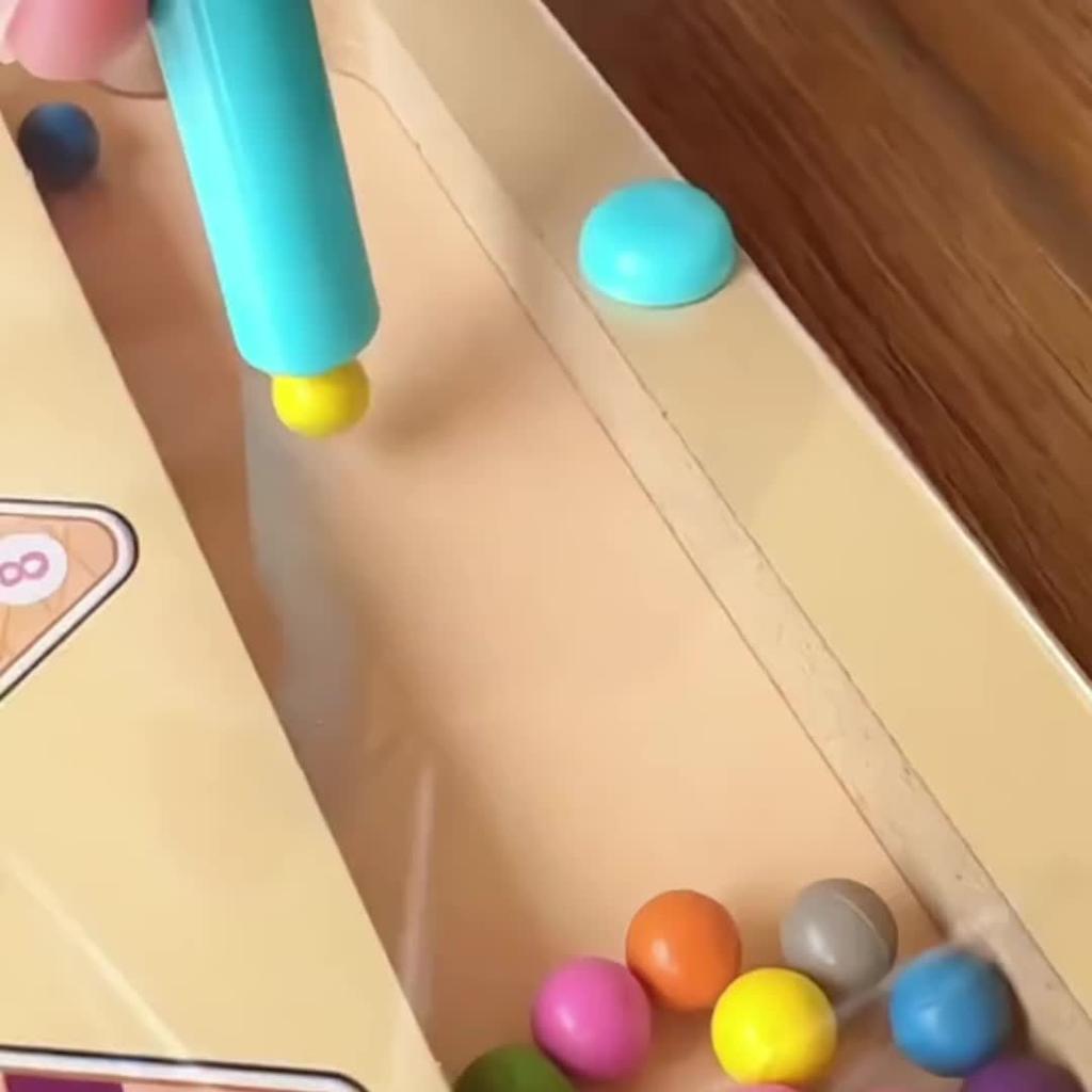 Wooden Puzzle Maze Toy, Focusing On Color Classification and Number Calculation Training, Magnetic Ice Cream Toy for Children Over Three Years Old