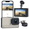 4K Ultra High Definition with WiFi Mobile Internet ADAS BSD Front and Rear Dual Recording Driving Recorder