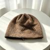 Star stack hat new American wool autumn and winter versatile cold hat female curling knitting small face little hot girl