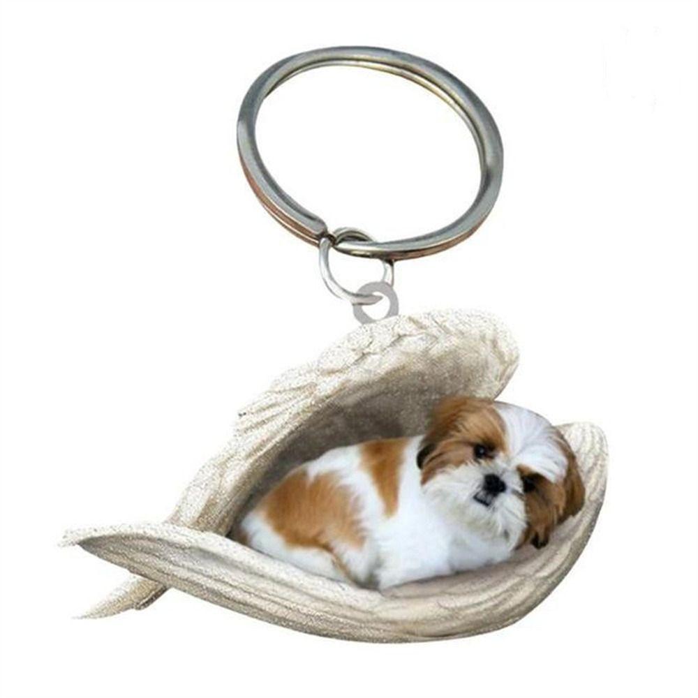 Pet Keychain Jewelry Gift Keyring For Women Car Keyring Dog Pendant Dog Key Chains Animal Keychain
