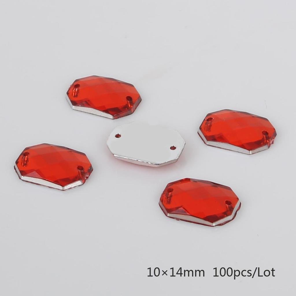 100 шт./пакет, стразы для шитья с плоской задней частью, пришивные кристаллы, камни, акриловые бусины, стразы для рукоделия, украшения для скрапбукинга