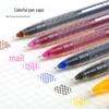 Giant 0.4mm Gel Pen Set - 12 Fruity Colors, Large Capacity, Ideal for Students & Signatures