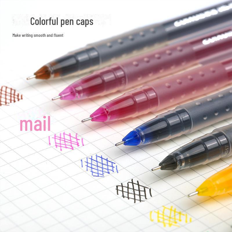 Giant 0.4mm Gel Pen Set - 12 Fruity Colors, Large Capacity, Ideal for Students & Signatures