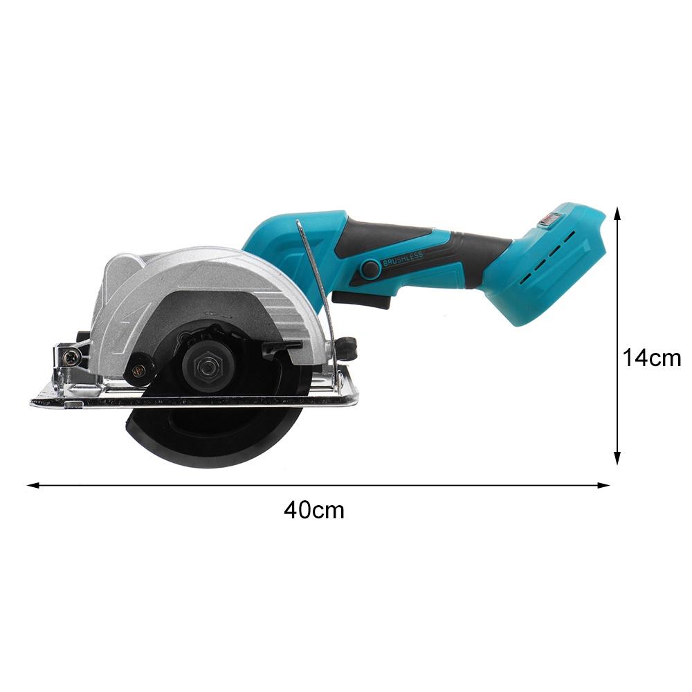 110V/220V 588VF Cordless Electric Circular Saw 125mm Brushless Adjustable Woodworking Tools Wood Cutting Sawing Machine for Makita 18V Battery