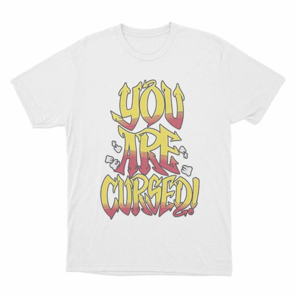 Danhausen You Are Cursed Tshirt Unisex and Women Summer Cotton Y2K Clothing High Quality Fashion Short Sleeve Tops Streetwear