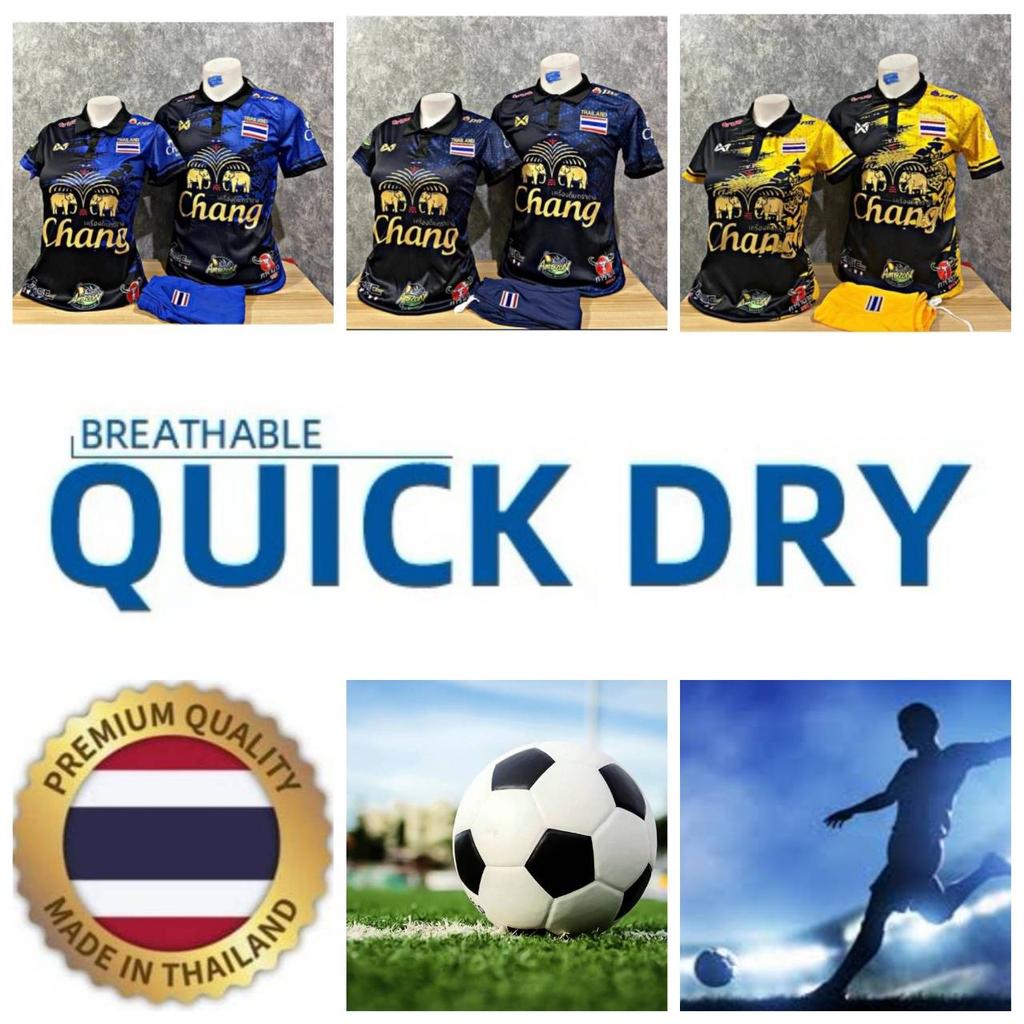 ТАИЛАНД Национальная Футбольная Футболка Поло Винтаж Спорт Тренировка Джерси Поддержка Принт Быстросохнущая Короткий Рукав Униформа Логотип Слона Полиэстер Спандекс