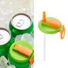 Soda Can Silicone Lids Portable Straws Can Covers BPA-Free Reusable Soda Can Marker