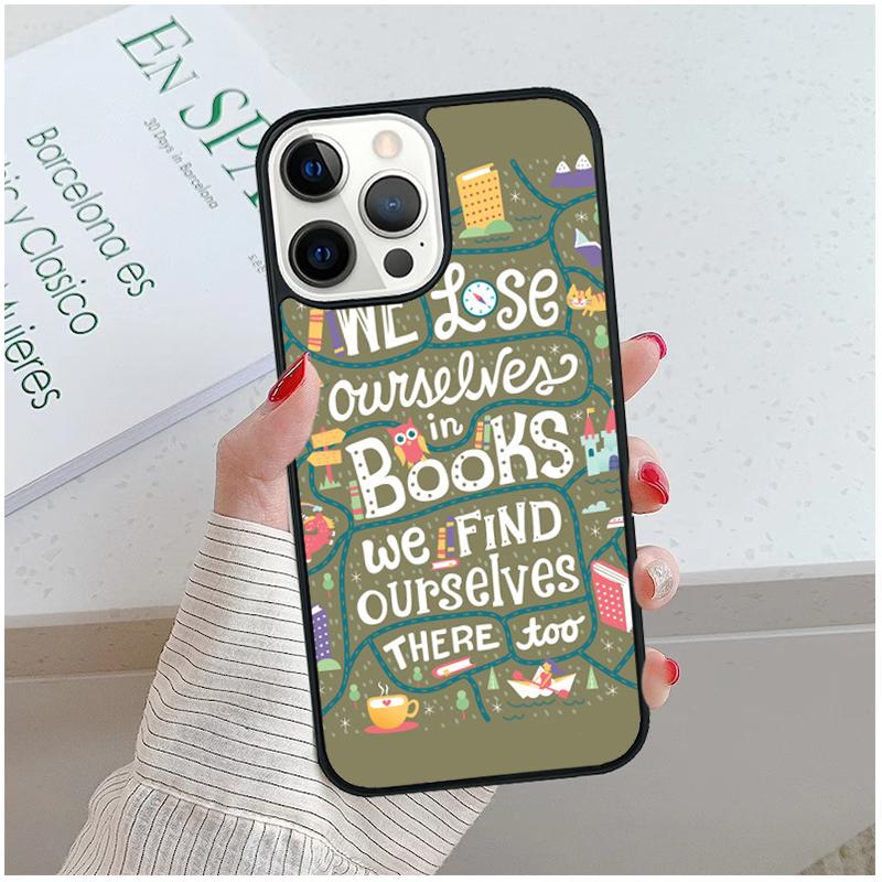 Читать книги Библиотека Книжная полка Цитаты Чехол для телефона Для iPhone 17 Air 15 16 16e 14 13 12 11 Pro Max Чехол Для Apple PLUS funda