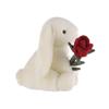 Apricot Lamb Rose Cream Bunny Plush Toy for Children, Soft and Cute Fluffy Rose Cream Bunny for Girls and Boys, 20cm