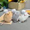12 см Каваи Мультяшный Симуляция Аниме Цветочная Ветка Мышь Мягкая Игрушка Плюшевая Игрушка Детский Хомяк Ручной Работы Кукла Подарок на Фестиваль