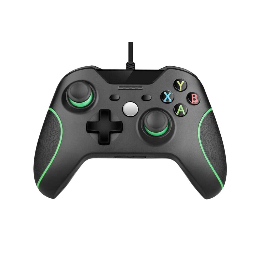 Проводной контроллер Xbox One для Xbox One/One X/One S и Windows 10 - Разъем для гарнитуры 3,5 мм, Двойная вибрация, Эргономичный, Plug-and-Play USB