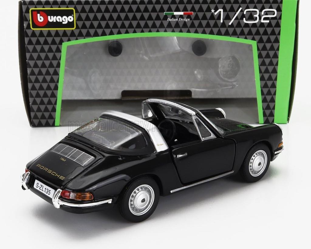 Мини-автомобиль Burago Porsche 911 Targa Convertible TARGA SPIDER 1967 1/32 (черный) [Элемент]