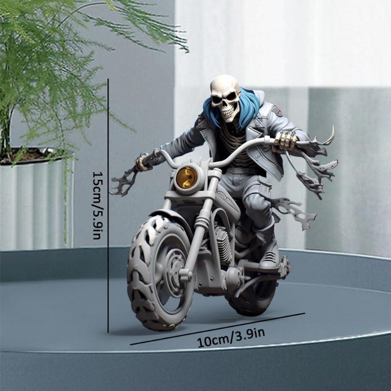 Cool Skeleton Figurines New Cute Funny Unique Skull Mini Statue Halloween Doll Resin Crafts Ornament Collectibles Home Garden Office Desk Decorations