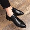 Men's Business Dress Leather Shoes Spring and Autumn Three Joints British Pointed Casual Men's Shoes Fashion Groom Wedding Shoes