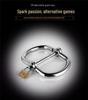 Openable Stainless Steel Handcuffs: Detachable Kinky Restraint Toy for Couples